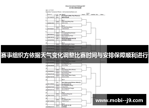 赛事组织方依据天气变化调整比赛时间与安排保障顺利进行